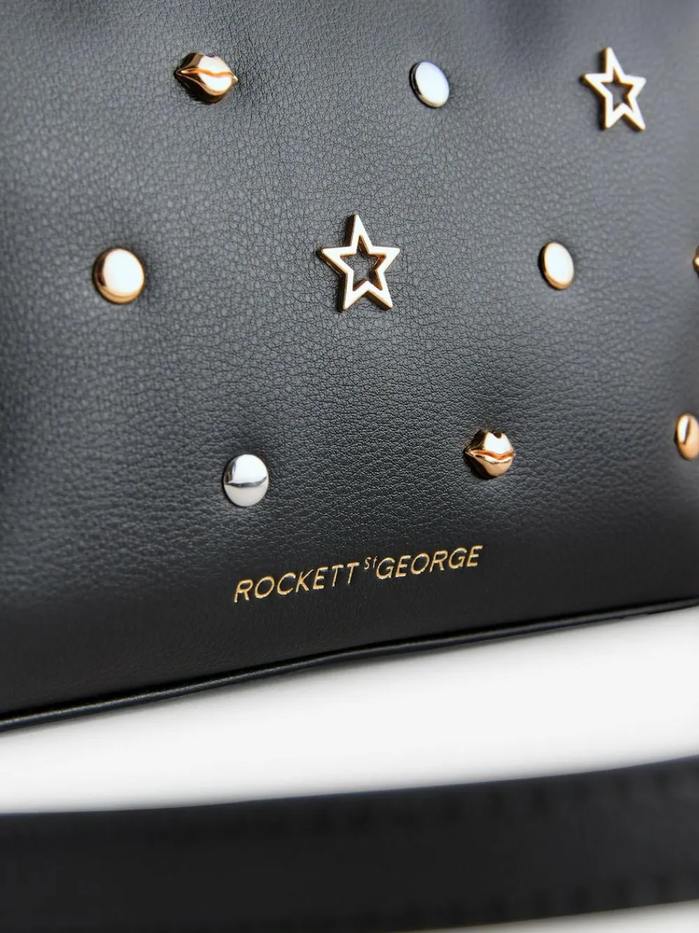 Rockett St George Black Icon Stud Cross-Body Bag^Women Bags