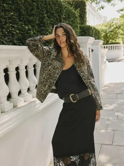 Online Rockett St George Black Leather Magic and Star Dust Chunky Studded Belt