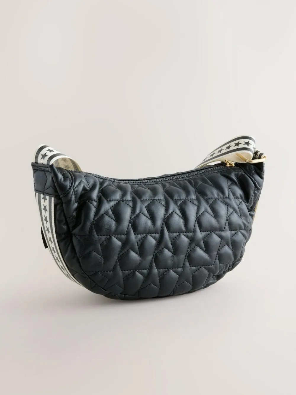 Rockett St George Black Quilted Cross-Body Bag with Star Strap^Women Bags
