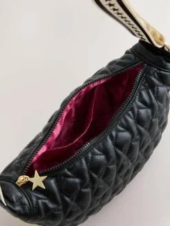 Rockett St George Black Quilted Cross-Body Bag with Star Strap^Women Bags