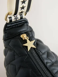 Rockett St George Black Quilted Cross-Body Bag with Star Strap^Women Bags