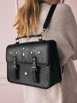 Rockett St George Black Satchel Multi Way Bag^Women Bags