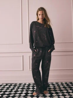 Rockett St George Chocolate Brown Leopard Tattoo Twosie Pyjamas^Women All Night & Lounge|Pyjamas