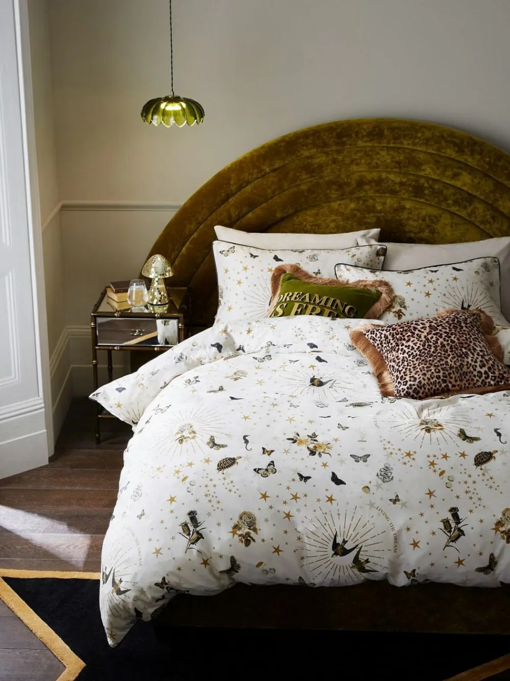 Rockett St George Jane's Rose Floral 200 Thread Count Duvet and Pillowcase Set^ Branded Bedlinen|Childrens Bedding