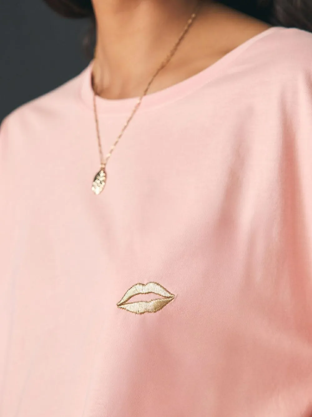 Rockett St George Khaki Green Lips Jersey Pyjamas^Women All Night & Lounge|Pyjamas