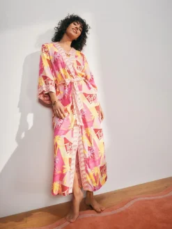 Rockett St George Multi Ibiza Sunset Robe^Women Bathrobes