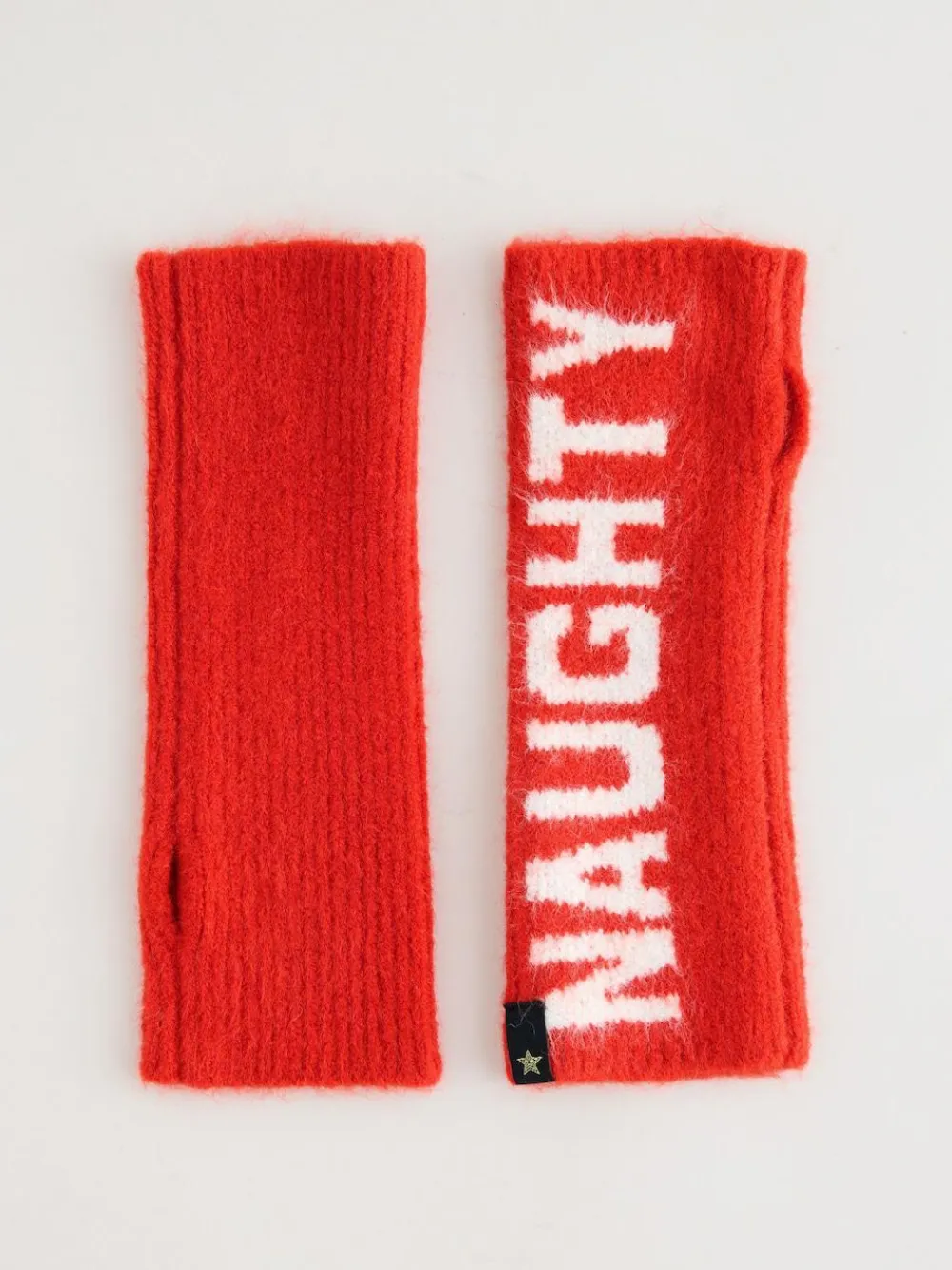 Rockett St George Red Naughty & Nice Handwarmers^Women Hats, Gloves & Scarves|Hats, Gloves & Scarves