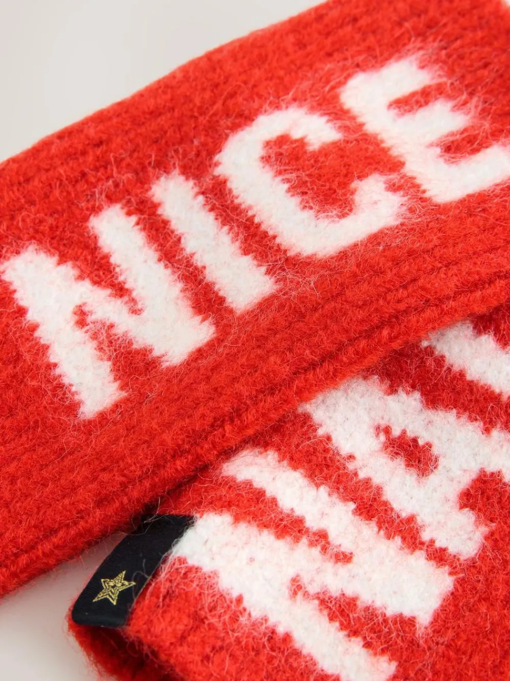 Rockett St George Red Naughty & Nice Handwarmers^Women Hats, Gloves & Scarves|Hats, Gloves & Scarves