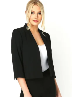 Best Roman 3/4 Sleeve Rochette Jacket Black