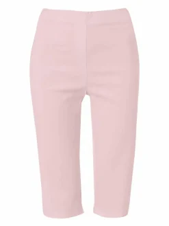 Online Roman Light Pink Knee Length Stretch Shorts