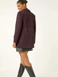 Roman Pink Boucle Jersey Blazer^Women Blazers