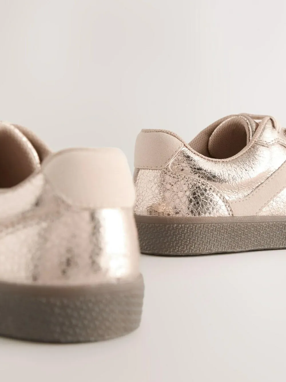 Next Rose Gold Standard Fit (F) Retro Trainers^ Sneakers