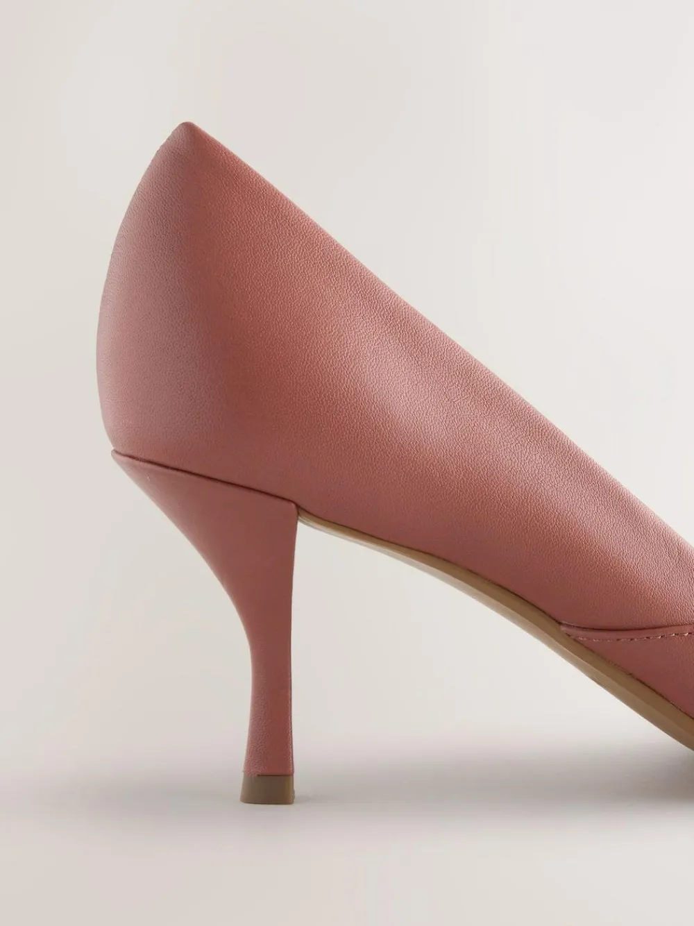 Next Forever Comfort® Leather Pointed Toe Heeled Court Shoes Rose Pink