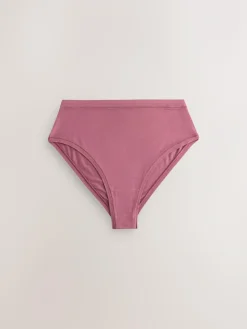 Next High Waist High Leg Ultimate Comfort Cotton Knickers 3 Pack^Women Occasionwear|All Lingerie