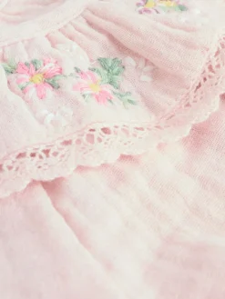 Next Rose Pink Long Sleeve Baby Top and Leggings 2 Piece Set (0mths-2yrs)