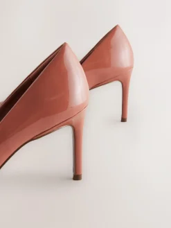 Next Point Toe Mid Heel Court Shoes^Women Heels|Wide Fit & Extra Wide Fit