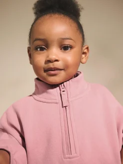 Next Rose Pink Quarter Zip Sweatshirt (3mths-7yrs)^ Sweatshirts & Hoodies|Sweatshirts & Hoodies