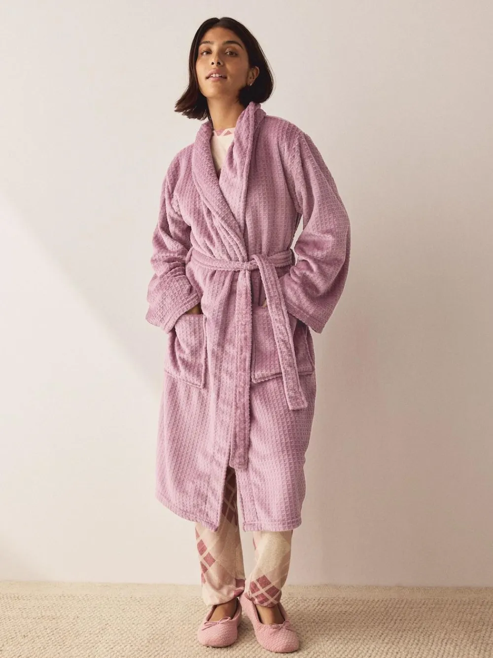 Next Waffle Cosy Robe^Women Bathrobes|All Night & Lounge