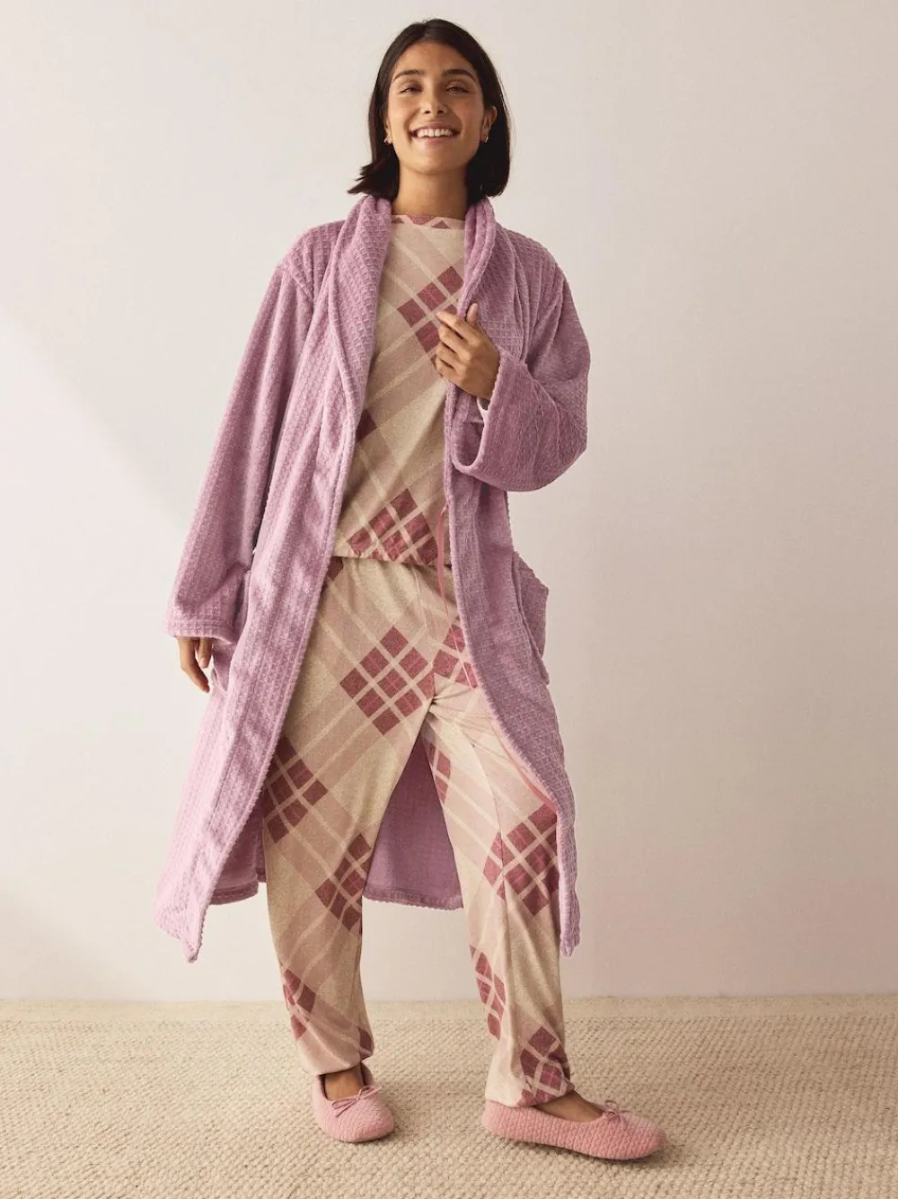 Next Waffle Cosy Robe^Women Bathrobes|All Night & Lounge