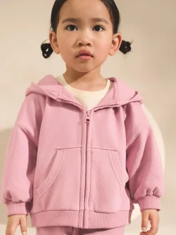 Next Rose Pink Zip Through Hoodie (3mths-7yrs)^ Nightwear|Sweatshirts & Hoodies