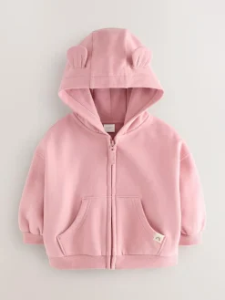 Next Rose Pink Zip Through Hoodie (3mths-7yrs)^ Nightwear|Sweatshirts & Hoodies