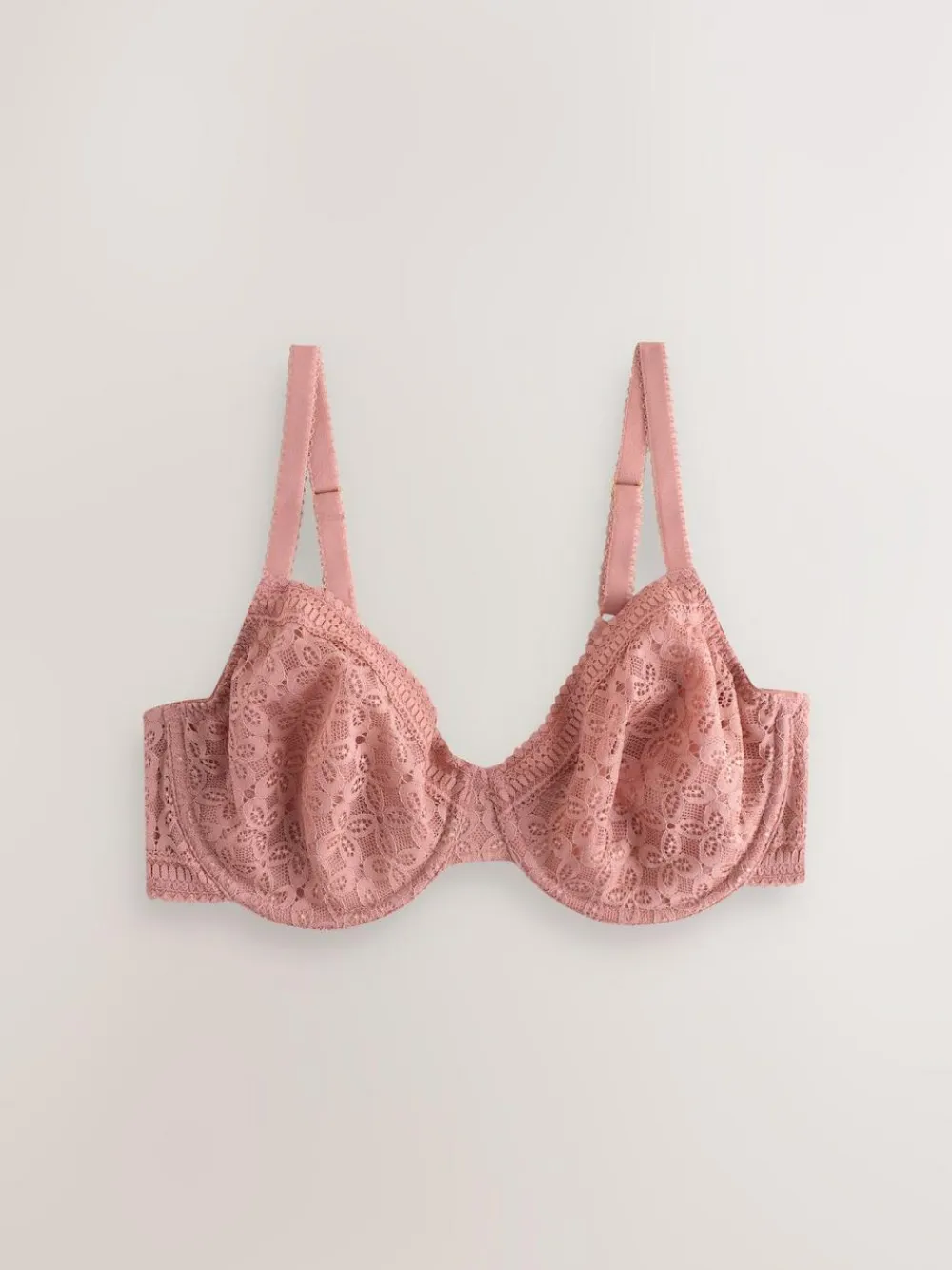 Discount Next DD+ Lace Non Pad Full Cup Minimiser Bras 2 Pack Rose/White