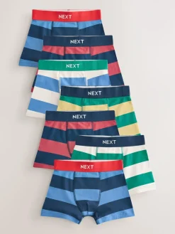 New Next Boxers Trunks 7 Pack (1.5-16yrs) Rugby Stripe