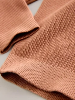 Next Long Sleeve Zip Neck Knitted Polo Shirt (3-16yrs)^BOY Knitwear & Sweaters|Knitwear