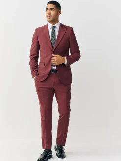 Next Slim Fit Slim Fit Motion Flex Wool Blend Suit Jacket^ Blazers & Formal Jackets|Suits & Tuxedos