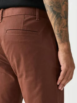 Clearance Next Rust Brown Slim Fit Stretch Chinos Trousers