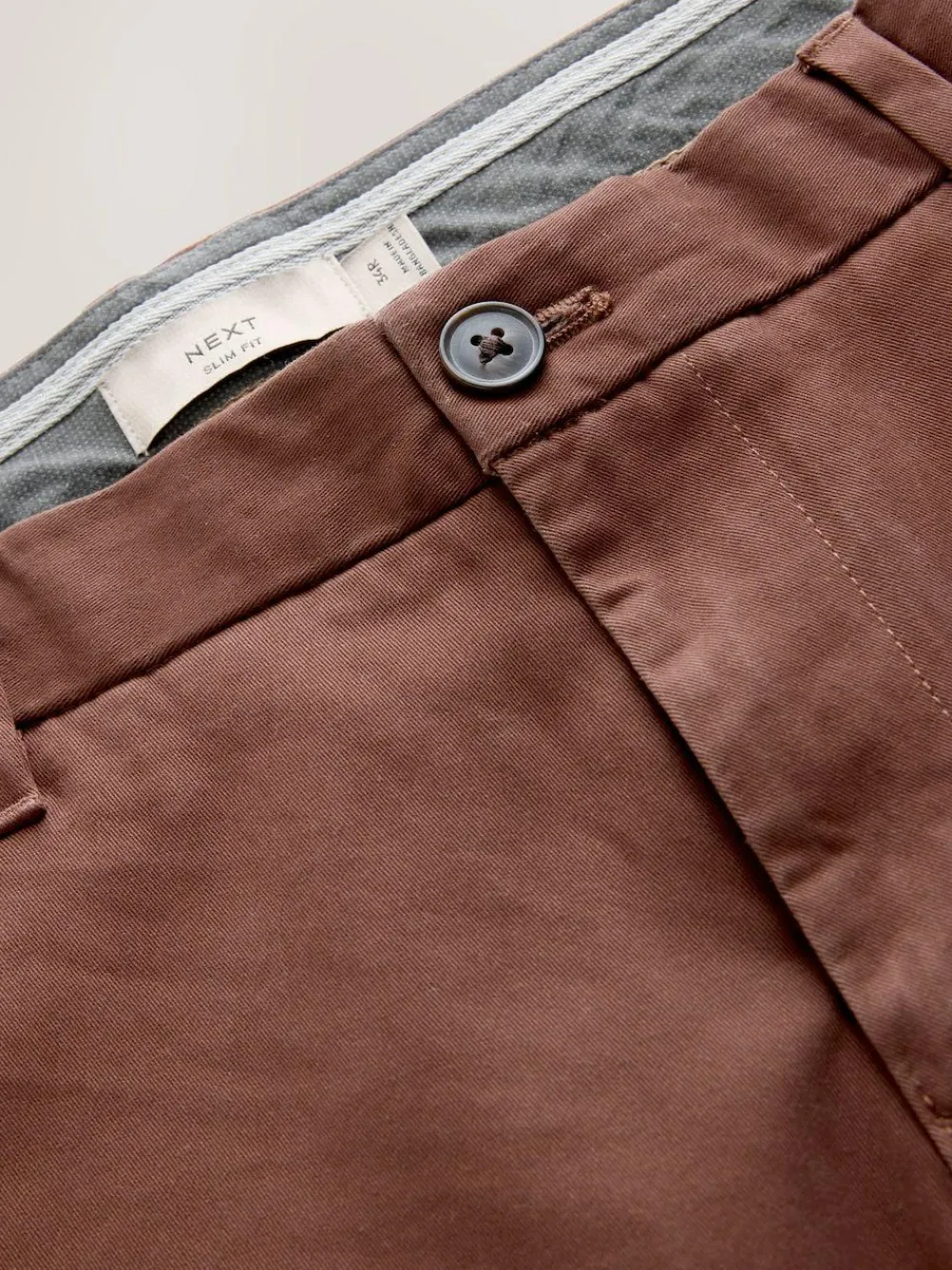 Clearance Next Rust Brown Slim Fit Stretch Chinos Trousers
