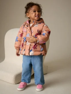 Hot Next Shower Resistant Printed Coat (3mths-7yrs) Rust Character