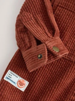 Next Rust Red Hooded Corduroy Overshirt & T-Shirt Set 2 Piece (3mths-7yrs)^BOY Baby Winter Clothing|Coats, Jackets & Pramsuits