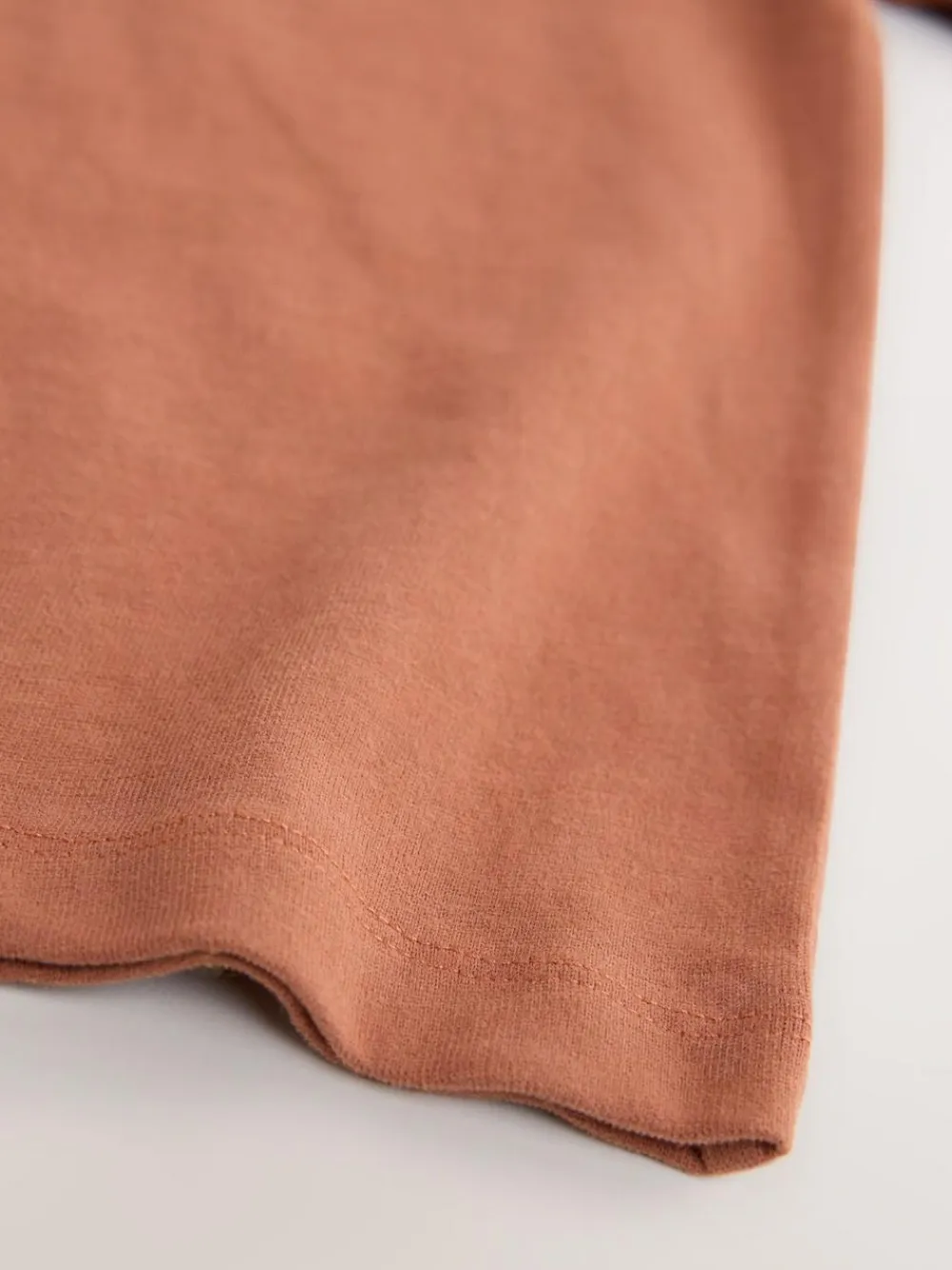 Next Rust Red Regular Fit Long Sleeve Cosy T-Shirt (3-16yrs)^BOY Tops|T-Shirts