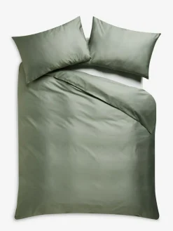 Next Sage Green 400 Thread Count Egyptian Cotton Sateen Luxury Duvet Cover and Pillowcase Set^ Bedsets & Duvet Covers