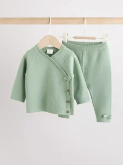 Next Baby Knitted Wrap Jumper and Leggings 2 Piece Set (0mths-2yrs)^ Baby Winter Clothing|Sets & Coords