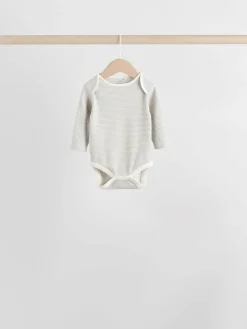 Clearance Next Baby Long Sleeve Bodysuits 5 Pack Sage Green