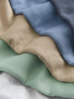 Discount Next Jersey Shorts 3 Pack (3mths-7yrs) Sage Green Blue And Grey