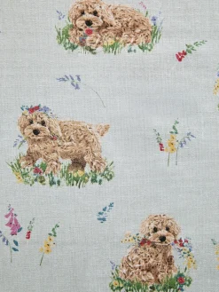 Next Sage Green Charlie The Cockapoo Wipe Clean Table Cloth^ Table Linen, Placemats & Coasters
