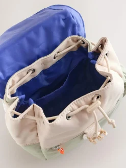 Hot Next Sage Green Colourblock Small Backpack