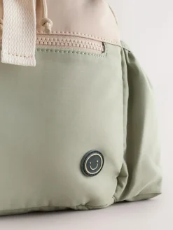 Hot Next Sage Green Colourblock Small Backpack