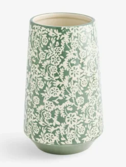Next Sage Green Floral Print Ceramic Vase^ Vases