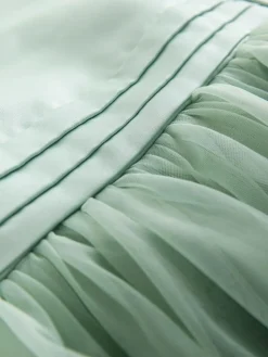 Clearance Next Flower Girl Bow Dress (3-12yrs) Sage Green