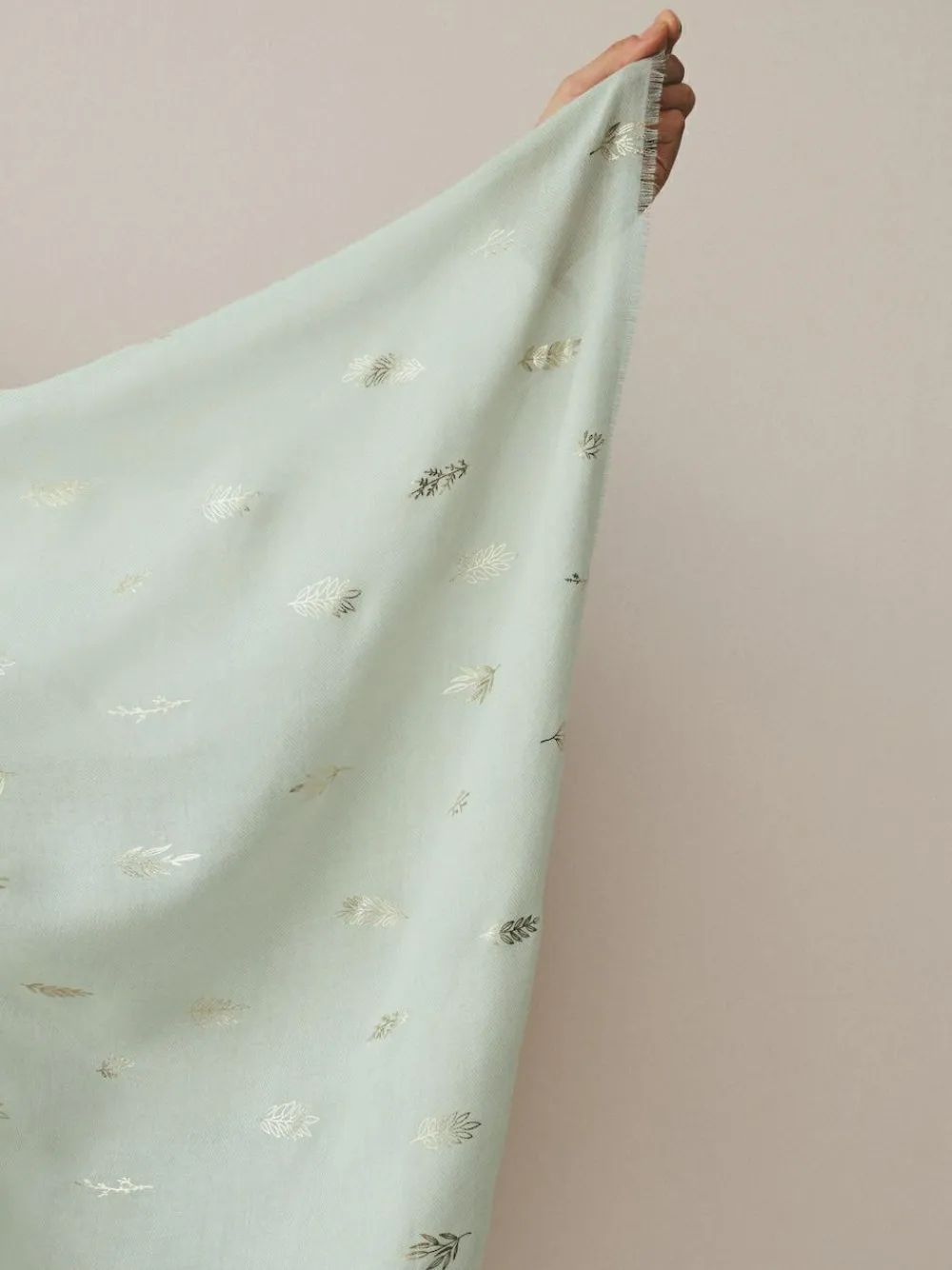 Next Sage Green Foil Lightweight Scarf^Women Hats, Gloves & Scarves|Hats, Gloves & Scarves