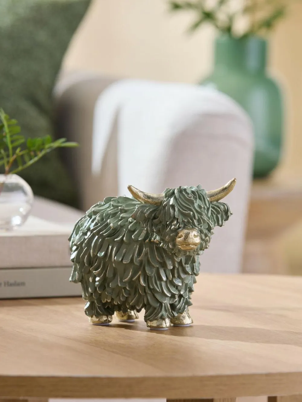 Next Sage Green Hamish The Highland Cow Small Ornament^ Ornaments