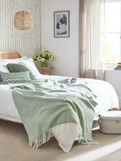 Next Herringbone Cosy Throw^ Cushions & Throws