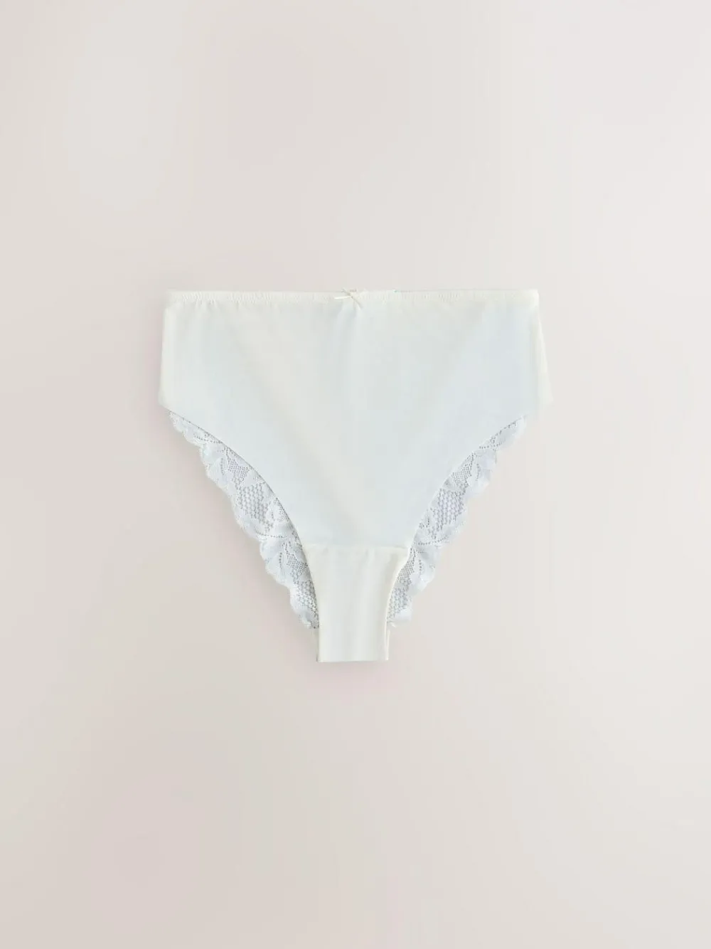 Sale Next Sage Green High Waist High Leg No VPL Lace Back Briefs 5 Pack