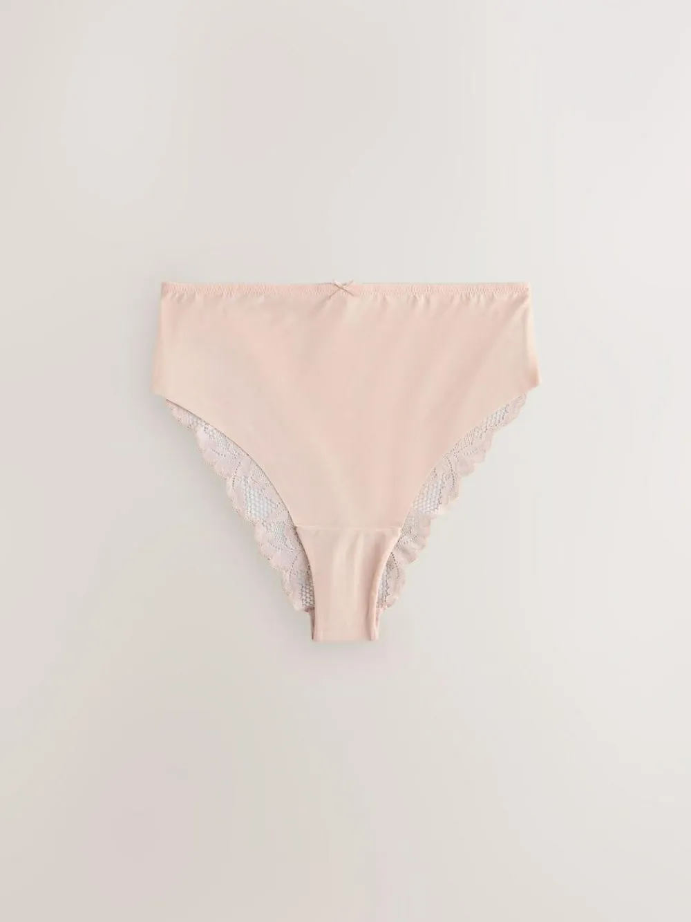 Sale Next Sage Green High Waist High Leg No VPL Lace Back Briefs 5 Pack