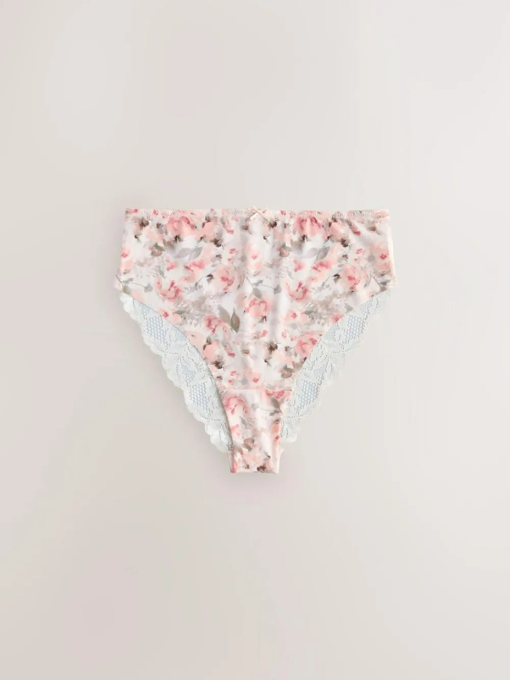 Sale Next Sage Green High Waist High Leg No VPL Lace Back Briefs 5 Pack