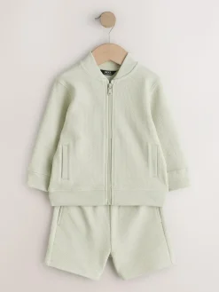 Next Jersey Bomber and Shorts Set (3mths-7yrs)^BOY Sweatshirts & Hoodies|Sets & Outfits